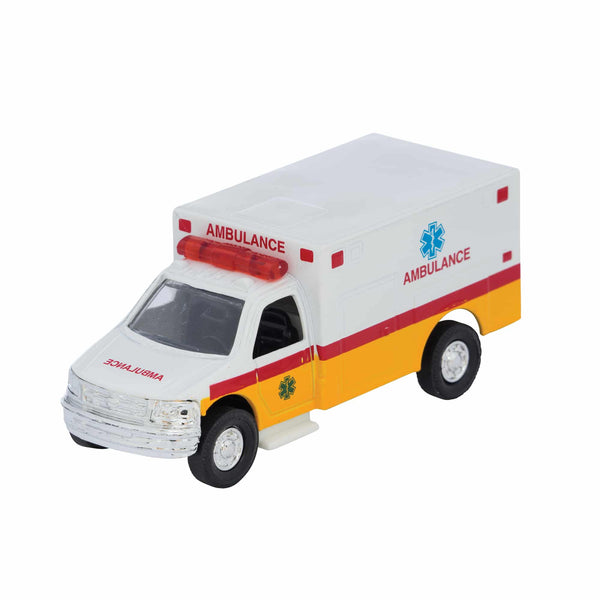 Schylling Die Cast Ambulance | Pull-Back Toy Vehicle