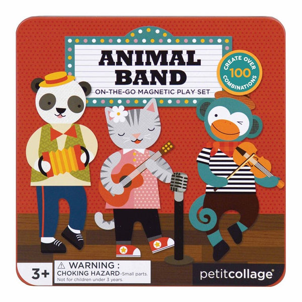 Petit Collage Magnetic Travel Games | Animal Band On the Go
