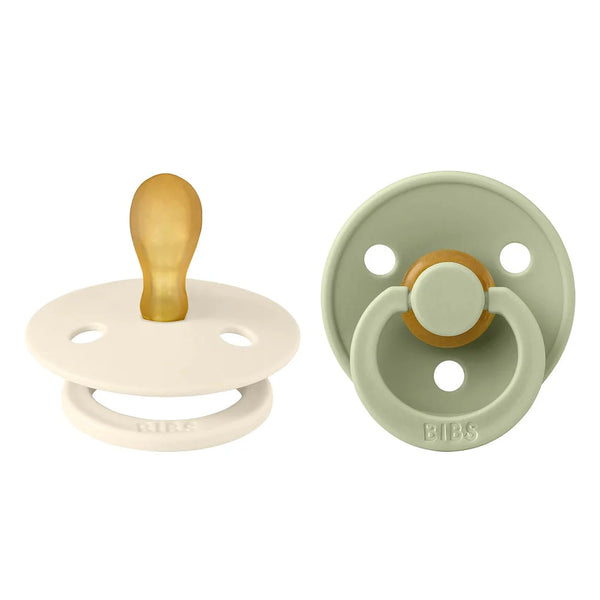 BIBS  2-Pack Latex Pacifiers | Colour Collection | Size 2 (6-18 months)