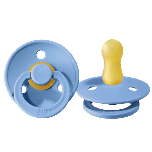 BIBS  2-Pack Latex Pacifiers | Colour Collection | Size 1 (0-6 m) and Size 2 (6-18 m)