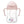 B.box sippy cup with pink lid and handles on a white background
