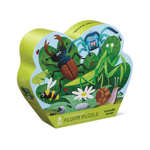 Crocodile Creek 36-Piece Floor Puzzles | Backyard Bugs