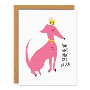 Badger and Burke Greeting Card | Bad Bitch