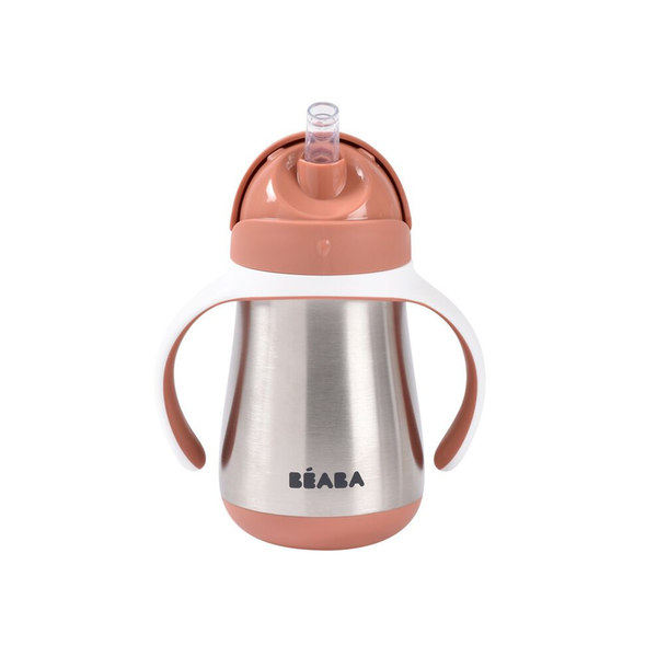 Beaba Stainless Steel Straw Bottle