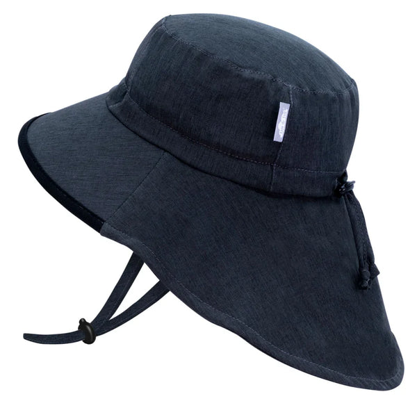 Jan and Jul Gro-With-Me Aqua-Dry, Water-Repellent Adventure Hat | Black