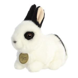 Black and White Rex Rabbit 11"