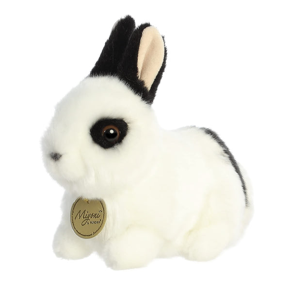 Black and White Rex Rabbit 11"