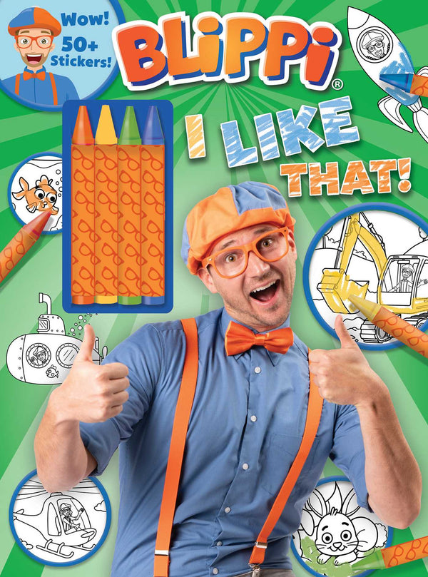 Blippi: I Like That! Colouring Book