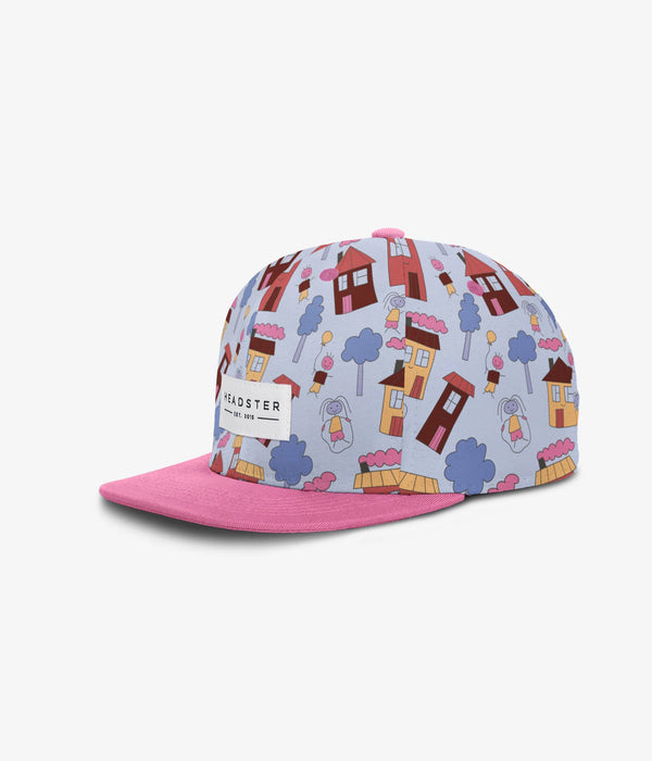 Headster Adjustable Kids Caps | Doodle Town Blue Steel