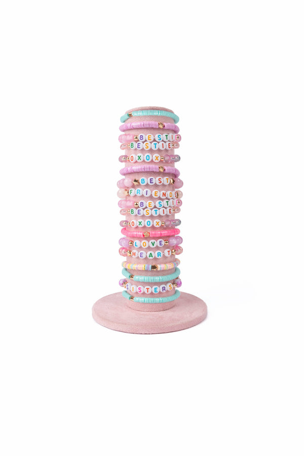 Great Pretenders| Pastel Concert Tour Bracelets with Velvet Display