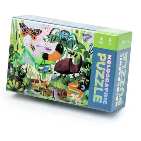 Crocodile Creek | 50 Piece Holographic Puzzle Backyard Bugs