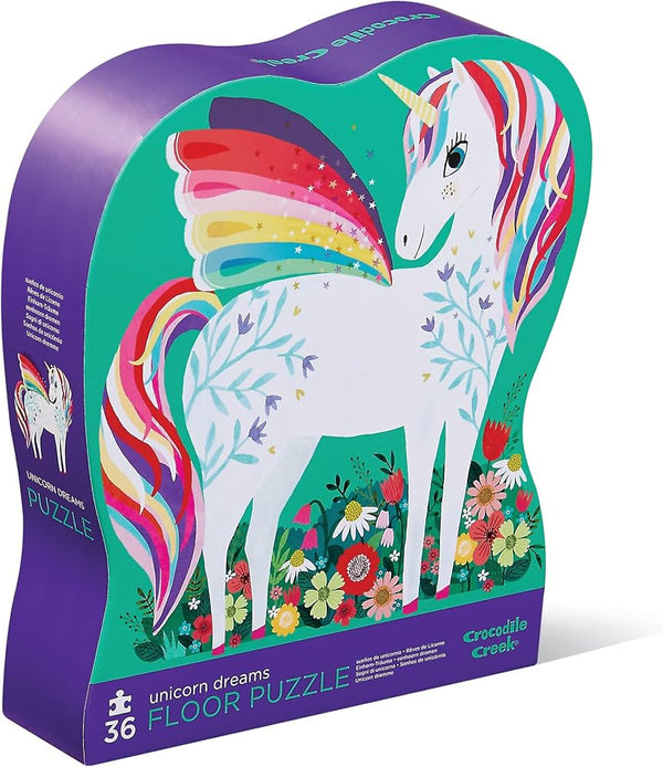 Crocodile Creek Unicorn Dreams Floor Puzzle (36 pieces)