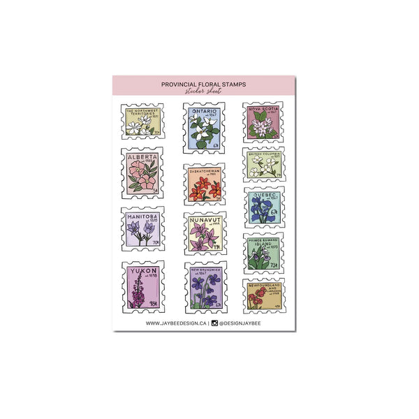 Jaybee Design | Canada Stamp Vinyl Sticker Pack