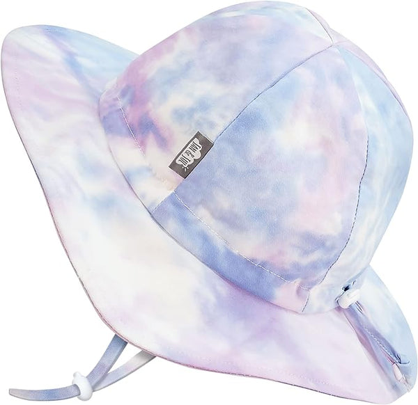 Jan & Jul Gro-With-Me Cotton Adventure Hat | Cotton Candy Tie Dye