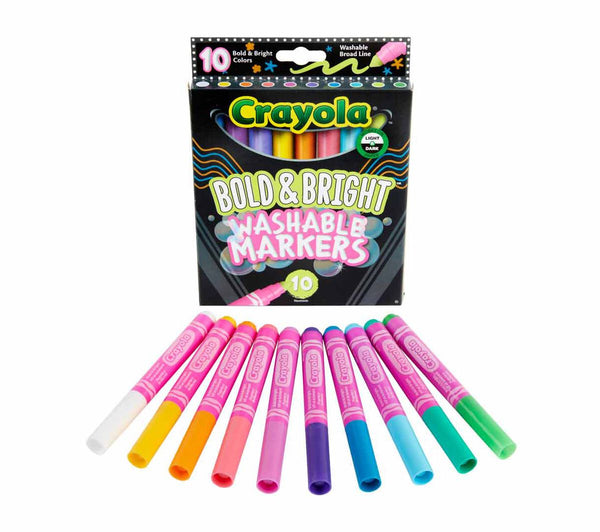 Crayola | Bold & Bright  Washable Markers | 10 Ct