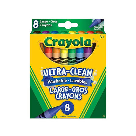 Crayola| Ultra Clean Washable Crayons | 8 Ct