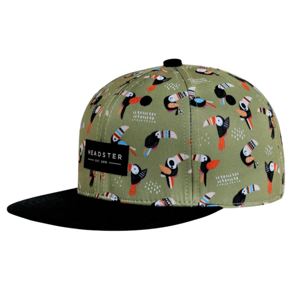 Headster Adjustable Kids Caps | Crazy Toucan Iguana