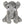 Plush elephant toy on a white background