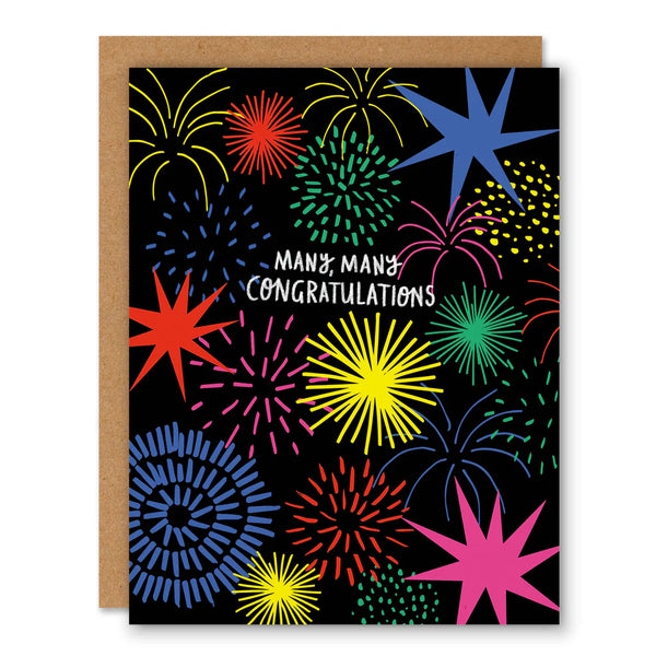 Badger and Burke Greeting Card | Firework Congratulations
