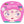 Avenin Face Gems Flowers set in its pink retail blister packaging, featuring a cartoon girl illustration with pink braids and flower face gems.
