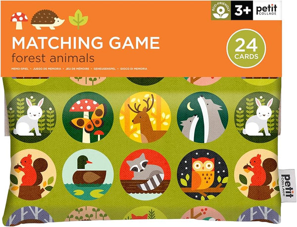Petit Collage Matching Game | Forest Animals