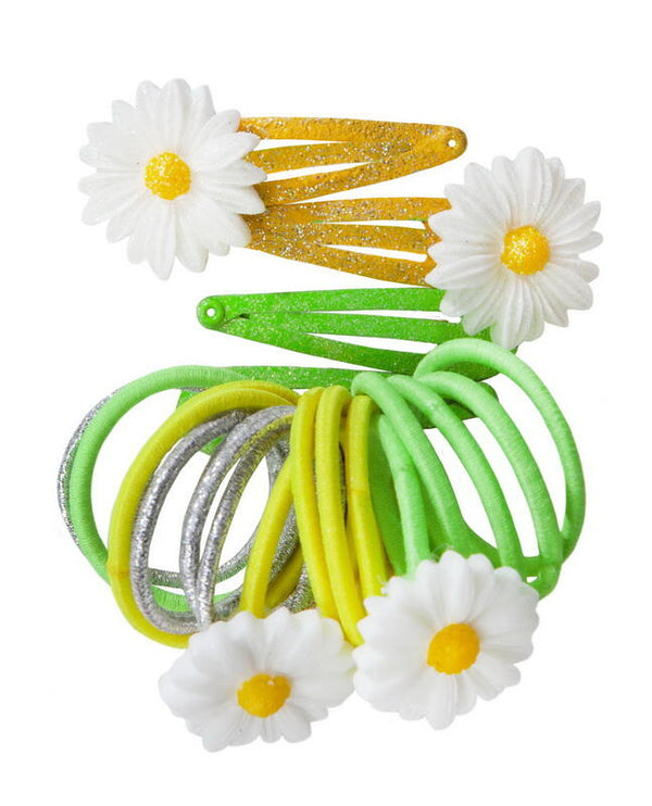 Dazzling Daisy PT Holders & Hair Clips, 22 Pcs