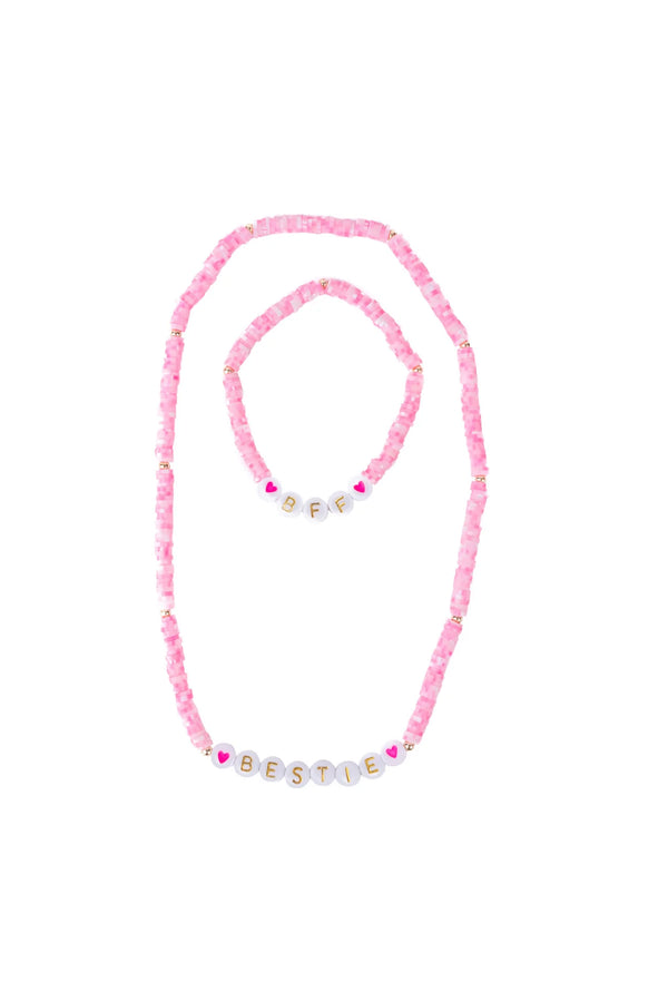 Great Pretenders Bestie Necklace & Bracelet Set, 2pc