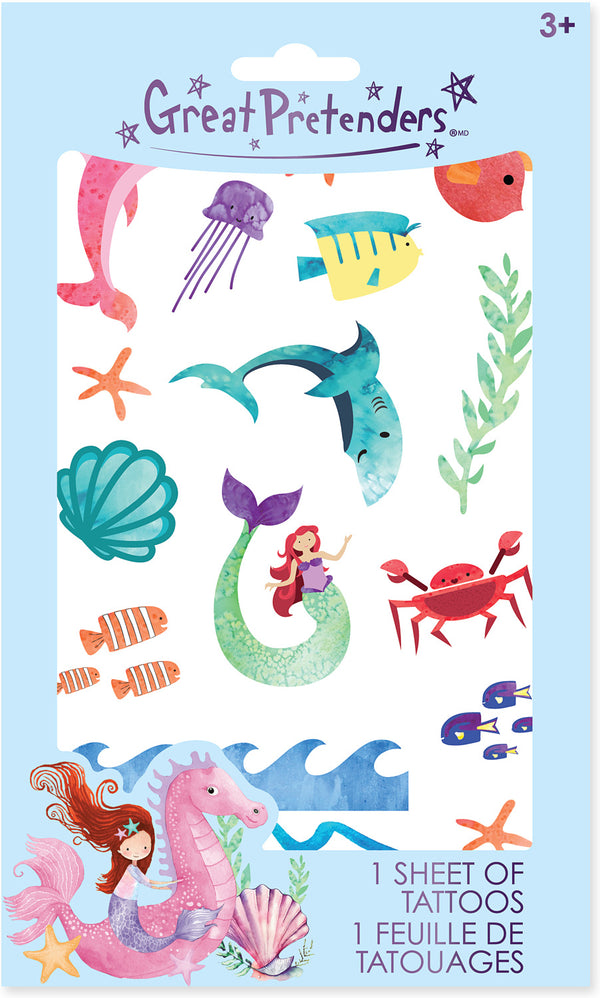 Great Pretenders Temporary Tattoos | Mermaids