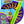 Gazillion Bubbles Mega-Zillion Wand set with bubble solution on a blue and purple background