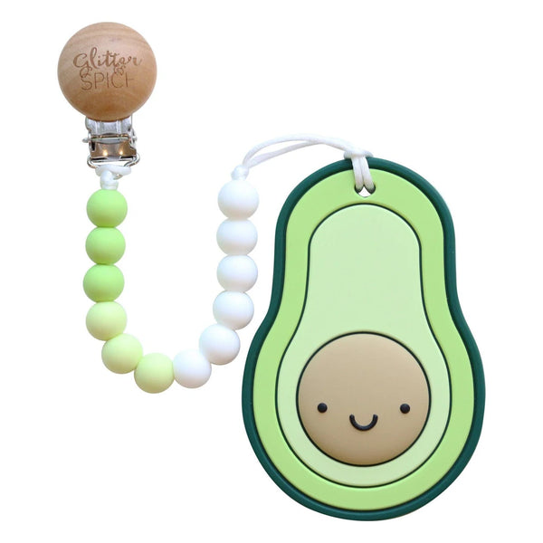 Glitter & Spice Silicone Teether with Clip