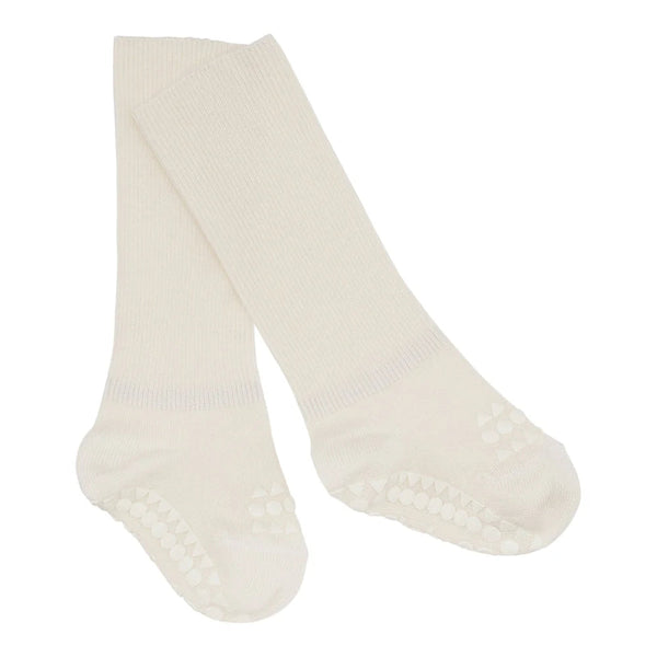 Go Baby Go | Non-Slip Bamboo Socks | Off White