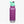 Purple water bottle with a teal lid on a white background