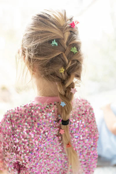 Great Pretenders Rainbow Star Mini Hair Clips ( Set of 10)