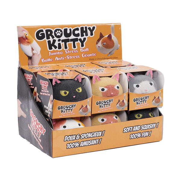 Grouchy Kitty Jumbo Stress Ball