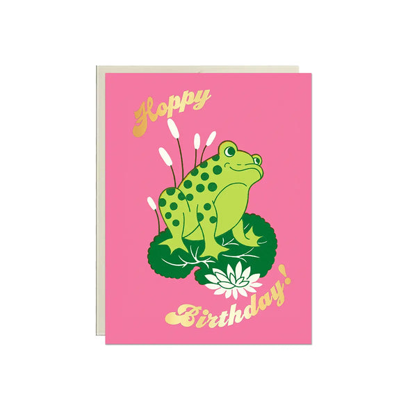 Lucky Goods Greeting Card | Happy Birthday Frog