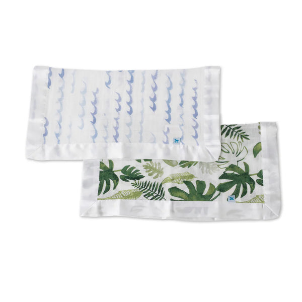 High Tide & Tropical Leaf (set of 2) Security Blanket