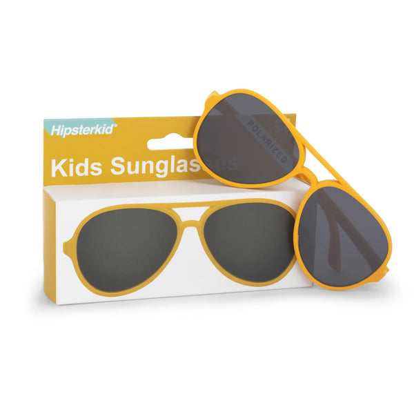Hipsterkid Classic Aviator Sunglasses | Mustard