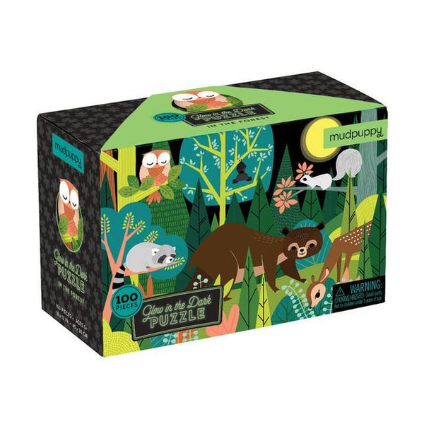 Mudpuppy In The Forest Glow In The Dark Puzzle (100-pieces)