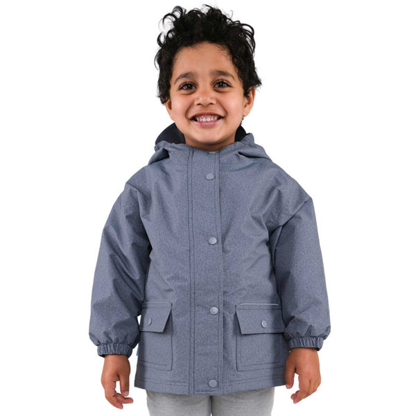Jan & Jul Cozy-Dry (Fleece-Lined) Rain Jacket | Heather Grey