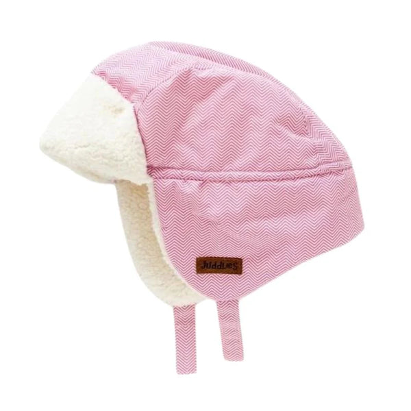 Juddlies Baby Winter Hats | Herringbone Pink