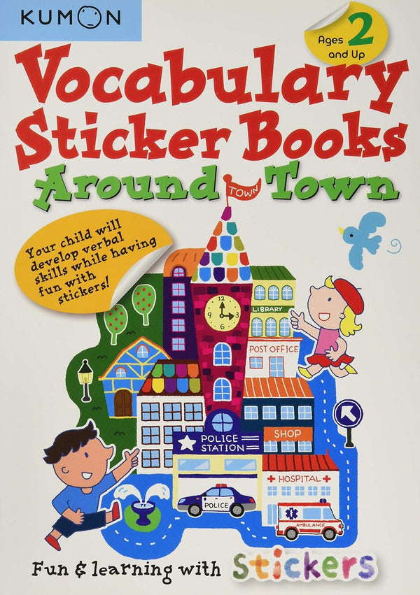 Kumon Vocabulary Sticker Books Around Town (Ages 2 and Up)