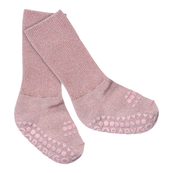 GoBabyGo | Non Slip Bamboo Socks | Lavender Glitter