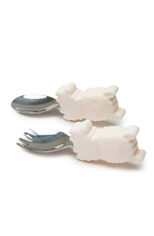 Loulou Lollipop Toddler Fork and Spoon Set