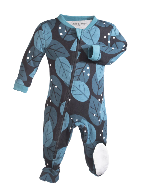 ZippyJamz Footed Cotton Sleeper | You're Unbe-leaf-able