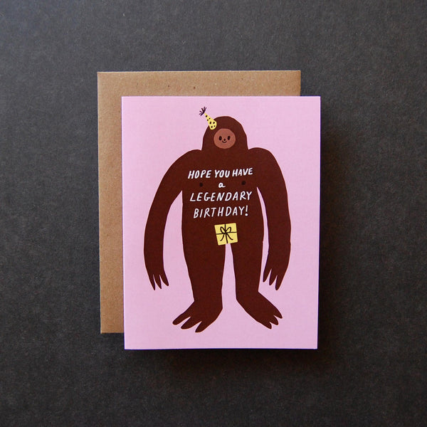 Legendary Birthday Badger and Burke Card