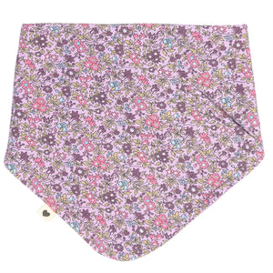 Floral patterned bandana on a white background
