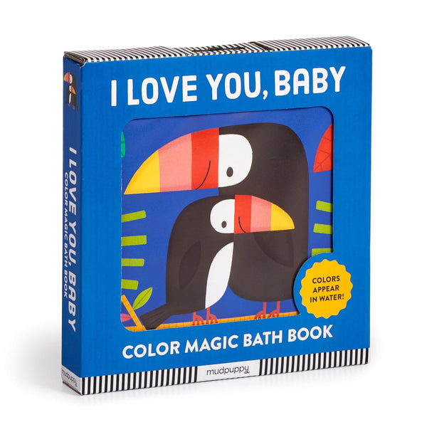 Mudpuppy Colour Magic Bath Book | I Love You, Baby