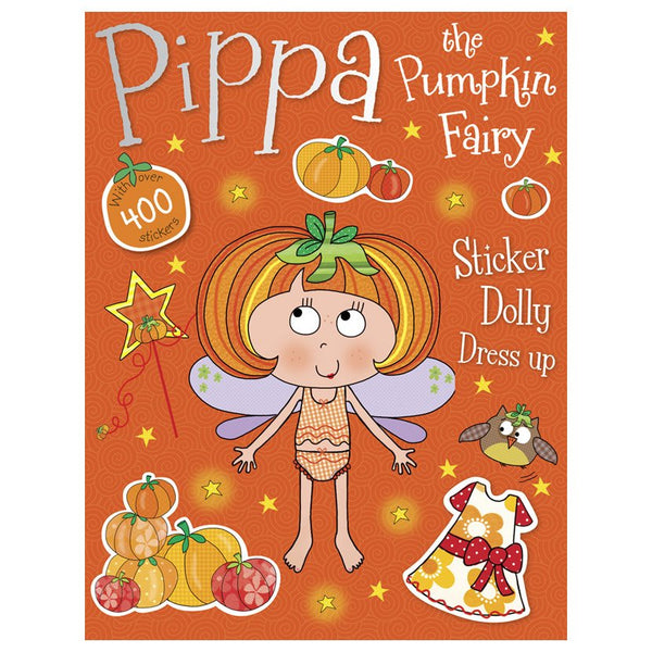Make Believe Ideas | Pippa the Pumpkin Fairy Sticker Dolly Dress Up