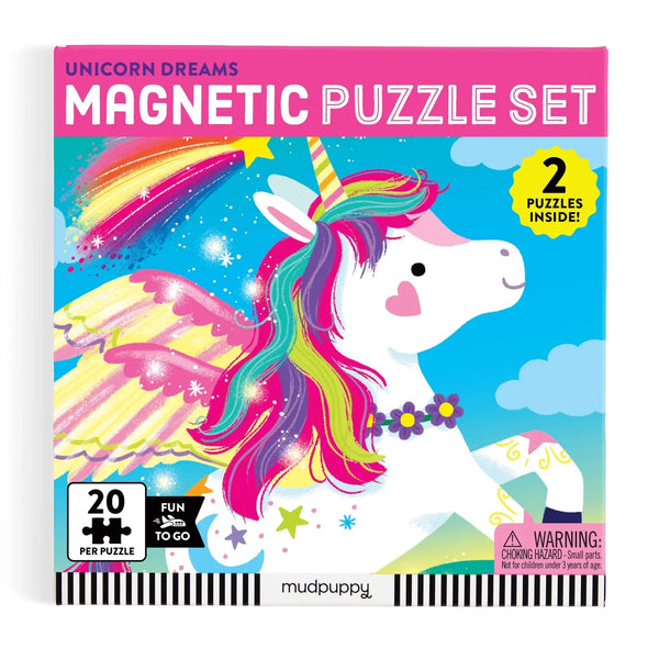 Mudpuppy| Unicorn Dreams Magnetic Puzzle Set