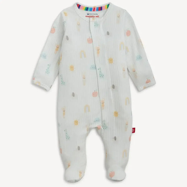 Magnetic Me Modal Footie Sleeper | Lullaby Sky Blue